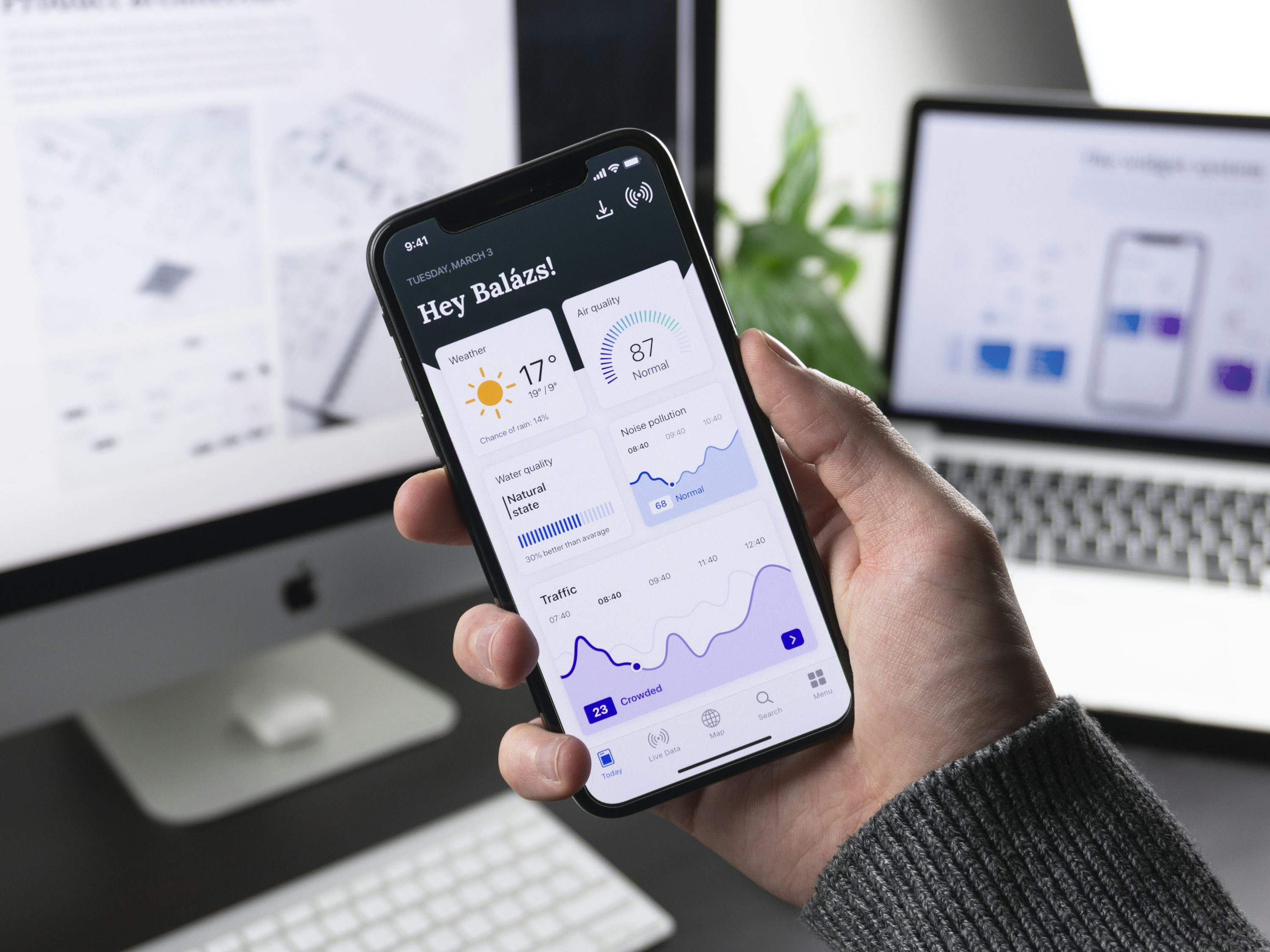Website development team working on project